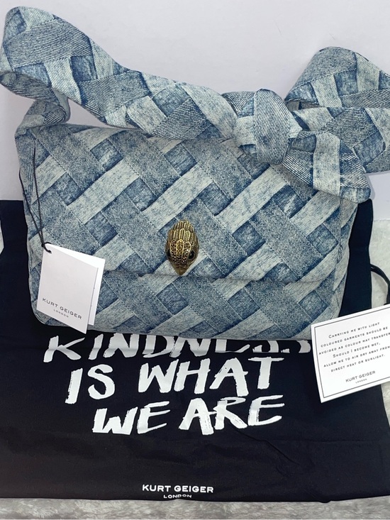 Kurt Geiger Handbags - NWT Kurt Geiger ‘The Kensington’ Denim Knot Shoulder Bag